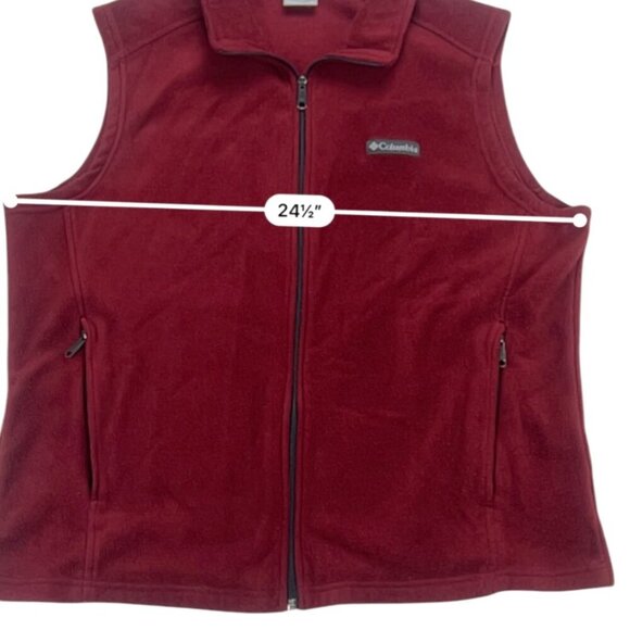Columbia Fleece Men's Red Vest Size XL - Picture 6 of 7